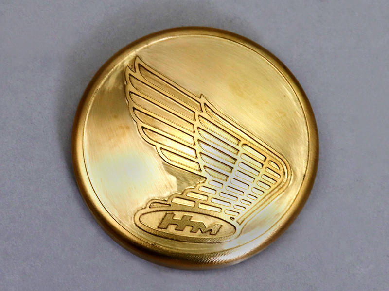 CB750K CAP COVER,OIL TAKNK (BRASS) / 8714.10 - Click Image to Close