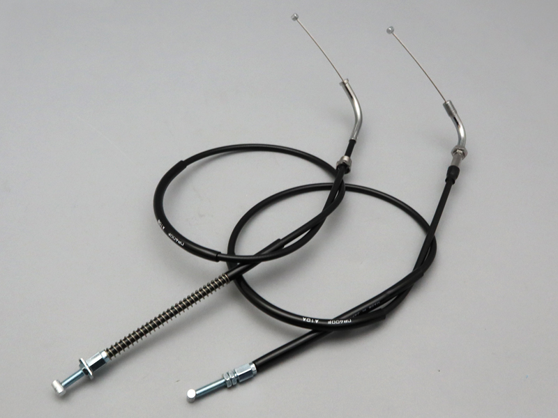 CB400F CABLE SET, THROTTLE A&B BLACK 100MM LONG / 8714.10 - Click Image to Close