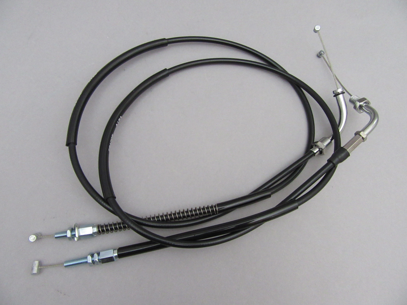 CB400F CABLE SET, THROTTLE A&B BLACK 150MM LONG / 8714.10 - Click Image to Close