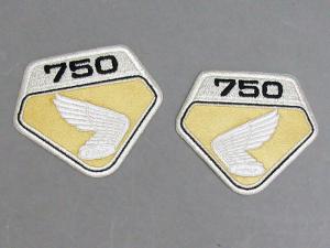 CB750 K0 EMBLEM PATCH SET (SUNNY GOLD)