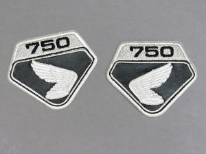 CB750 K0 EMBLEM PATCH SET (BLACK)