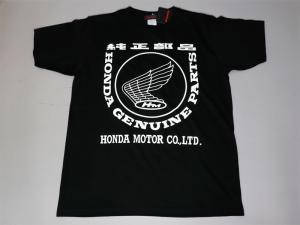 純正部品ロゴTシャツ（ブラック）