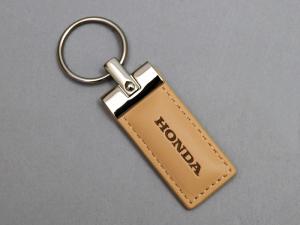 LEATHER KEY RING (BEIGE)