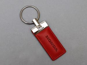 LEATHER KEY RING (RED)