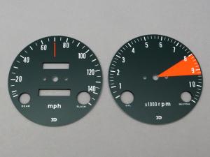 CB750 K1 DIAL FACE SET, METER (mph) / 8714.10