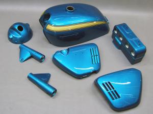 CB750 K0 PAINTED BODY SET (CANDY BLUE GREEN) / 8714.10