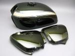 CB750 K2 TANK & SIDE COVERS SET (CANDY BACCHUS OLIVE CUSTOM) / 8714.10