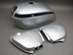 CB750 K2 TANK & SIDE COVERS SET (CUSTOM SILVER) / 8714.10