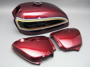 CB750 K6 TANK & SIDE COVERS SET (CANDY ANTARES RED)