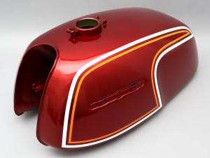 CB350F TANK, FUEL (FLAKE MATADOR RED) / 8714.10