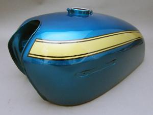 CB750 K0 1969 WRINKLE TANK, FUEL (CANDY BLUE GREEN) CB750 K0 1969 WRINKLE TANK, FUEL (CANDY BLUE GREEN)